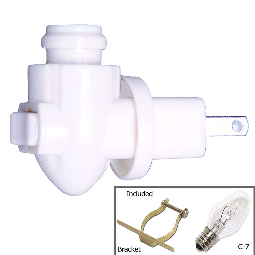 Rotation Examples of Night Light Swivel Rotate Incandescent White Switch Kit, SKU 41000-ROTATE