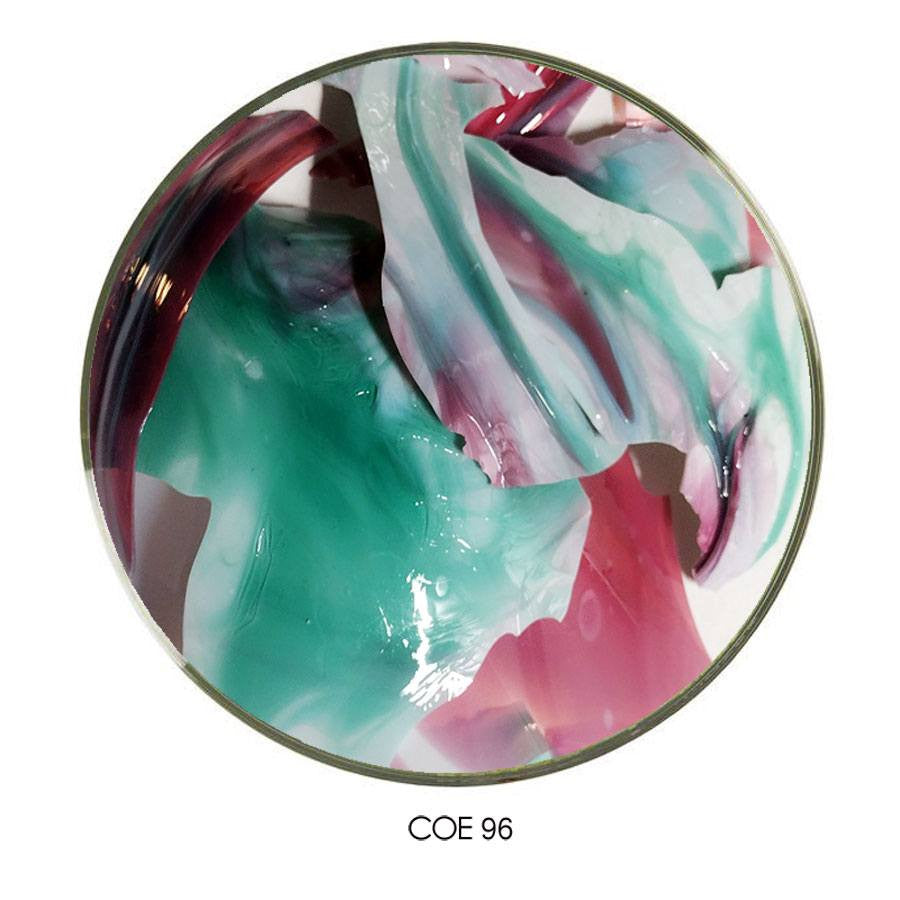 Miami Confetti Glass Multi-Mix Color Shards on White COE96
