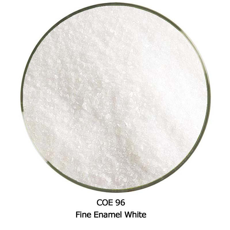 COE96 Glass Frit Snow - White Enamel Opal Fine Compatible (96905-FRIT-Enamel)
