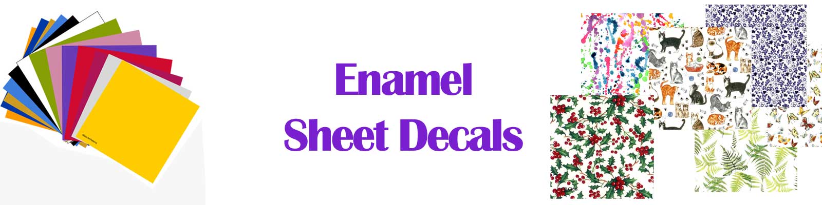 Fusing Decals Fusible Glass Decal Sheets - Solid Colors, Designs & Patterns – Go Fusing