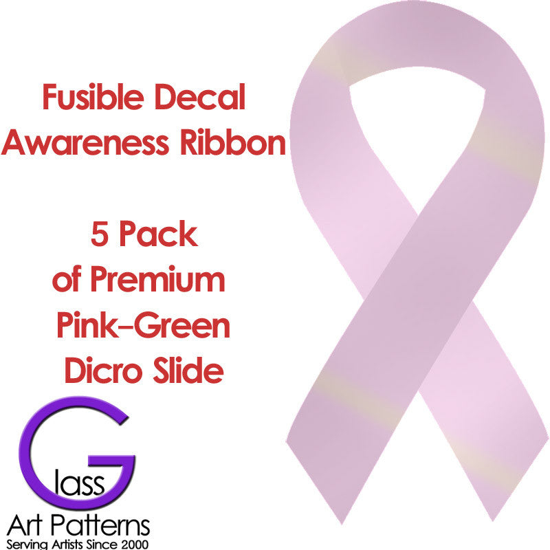 Decal Cut Out Designs tm: Awareness Ribbon Design Qty 5 pieces: 1/2 W x 1 inch H, Pick the Color Needed