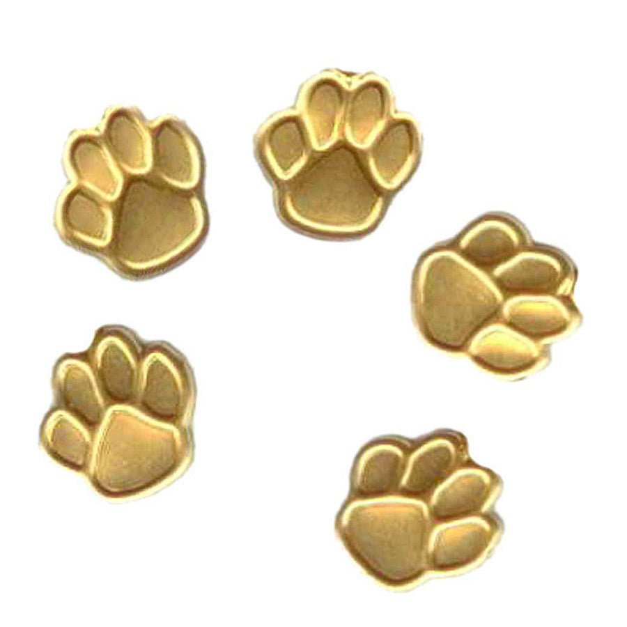 Fused Glass Inclusion: Paw Prints Animal Dog Cat (33202) 