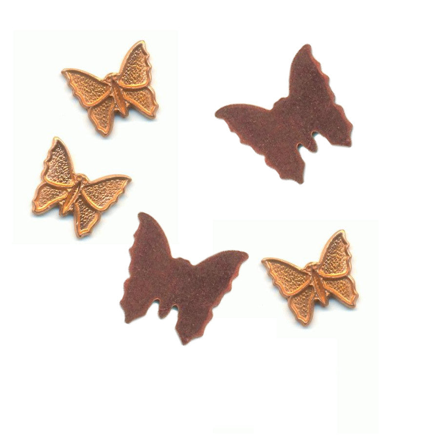 Fused Glass Inclusion: Butterflies Set Fusible Metal (33236)