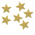 Fused Glass Inclusion: Stars Brass Set of 6 Fusible Metal