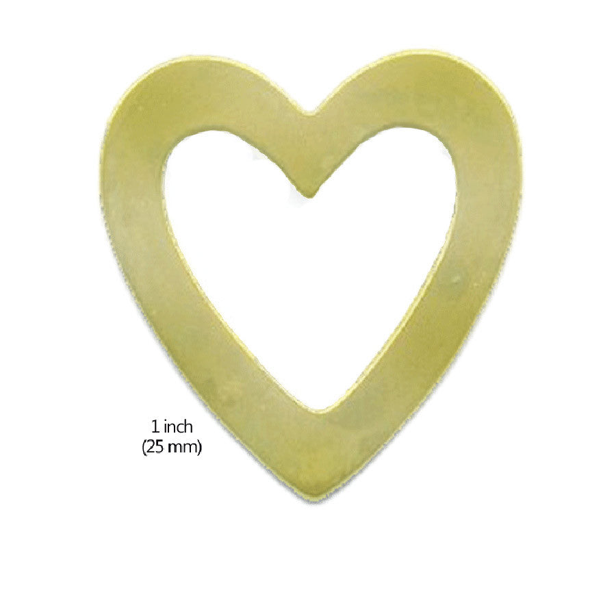 Fused Glass Inclusion: Open Hearts (Qty 3) (33246)