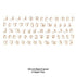 Alphabet Italic Letters Decal Sepia 3/8" Fused Glass (33317-L)