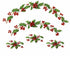 Christmas Holly Decal Set Fused Glass or Ceramics (33335-L)