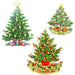 Christmas Tree Ornament Set Fused Glass Decal