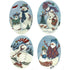 Snowmen Families decal fused glass or ceramics  A snowman's winter wonderland decal.
