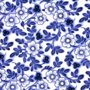 Blue Chintz Decal Verre fondu ou céramique