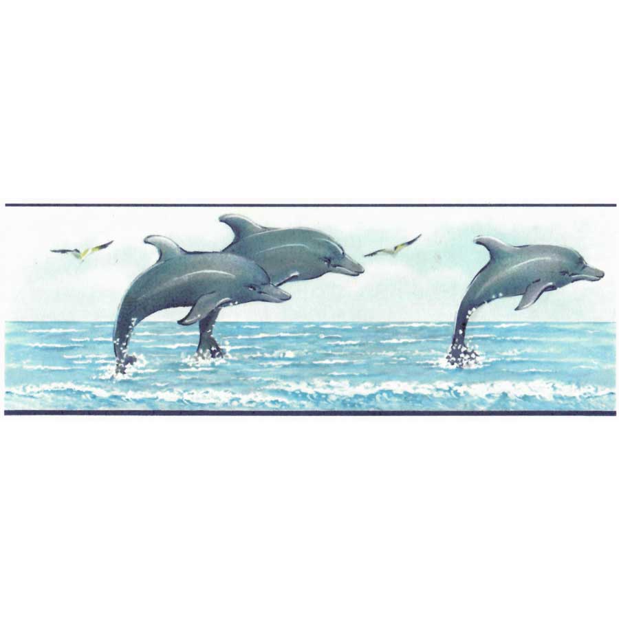 Dolphin Pod Decal Fused Glass Ceramic Waterslide Decal