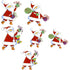 Christmas Santas Gifts Decal Fused Glass Ceramics (33377)