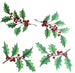 Christmas Boughs of Holly Decal Set Fused Glass or Ceramics