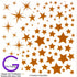 Gold Star Fused Glass Decal or Ceramic Decal Hi Fire