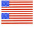 American Flag Decals III Fused Glass Decal (33636-L)