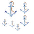Nautical Anchors Set Fused Glass Decal (33662) 