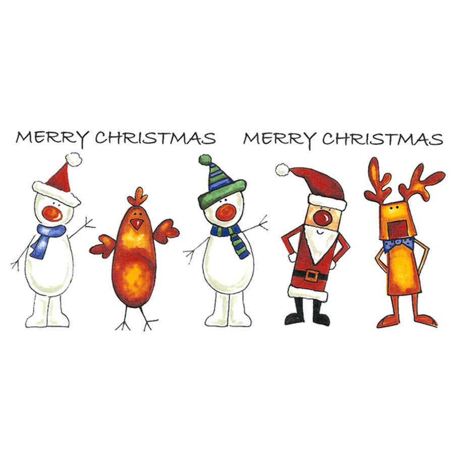 Christmas Characters Decal Santa Fused Glass Ceramics (33673-L)