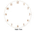  Clock Face Sepia Tone Number Fused Glass Decal Ceramic Waterslide (33682)