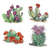 Cactus Fused Glass Decal or Ceramic Waterslide Decal Southwest Set (33698)