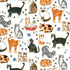 Cats Decal Fused Glass or Ceramics 