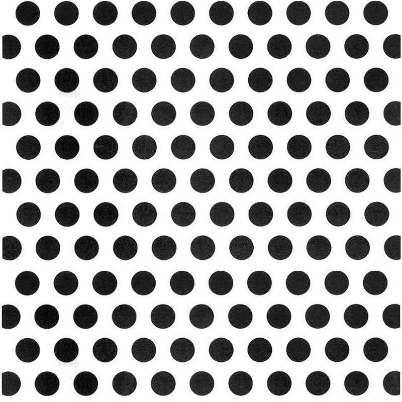 Polka Dots Decal Black Fused Glass or Ceramics (33741)