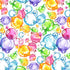Colorful Bubbles Decal Fused Glass or Ceramic Waterslide