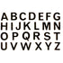 Alphabet Block 3/4" Letters Black Enamel- Sepia Tone Glass Decal