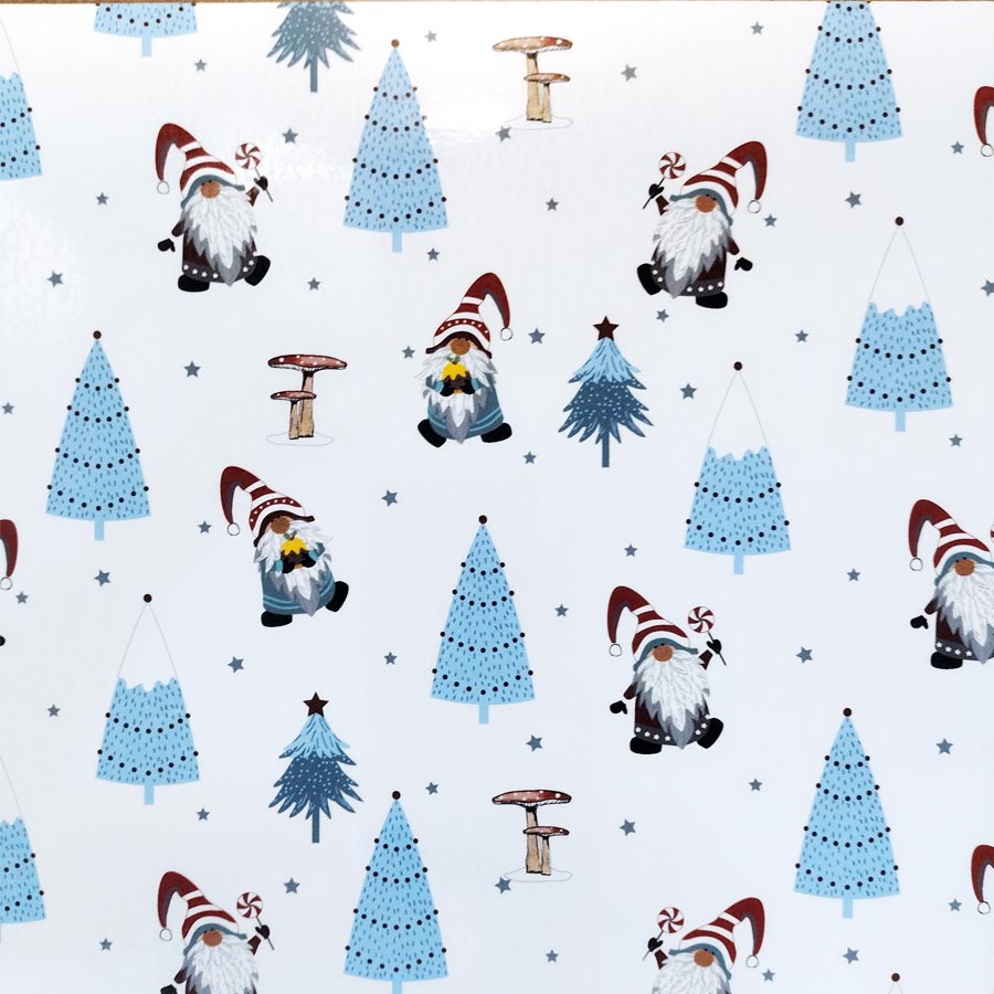 Gnome North Pole Decal Fused Glass or Ceramic Waterslide