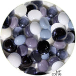 COE 96 Fusible Glass Pebble - Multi-Color Neutral Mix
