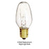 Night Light Incandescent Clear Replacement Bulb C7 4 Watt 120 Volt (41000-Bulb)