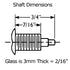 Quartz Clock Movements shaft dimensions