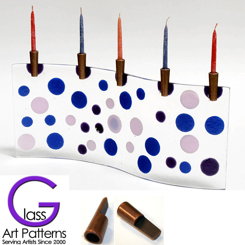 Fused Glass Candle Holders Each Candle Boot Kit contains 3
