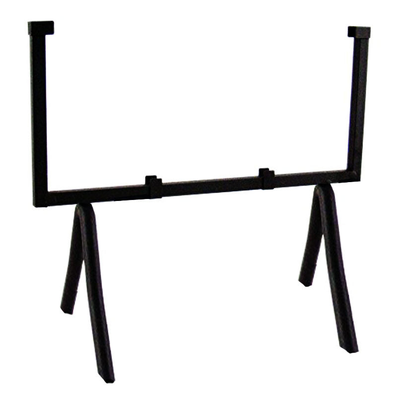 Art Glass Display Stand Designer Square Black Wrought Iron 10 inch ( 41102-S10B)
