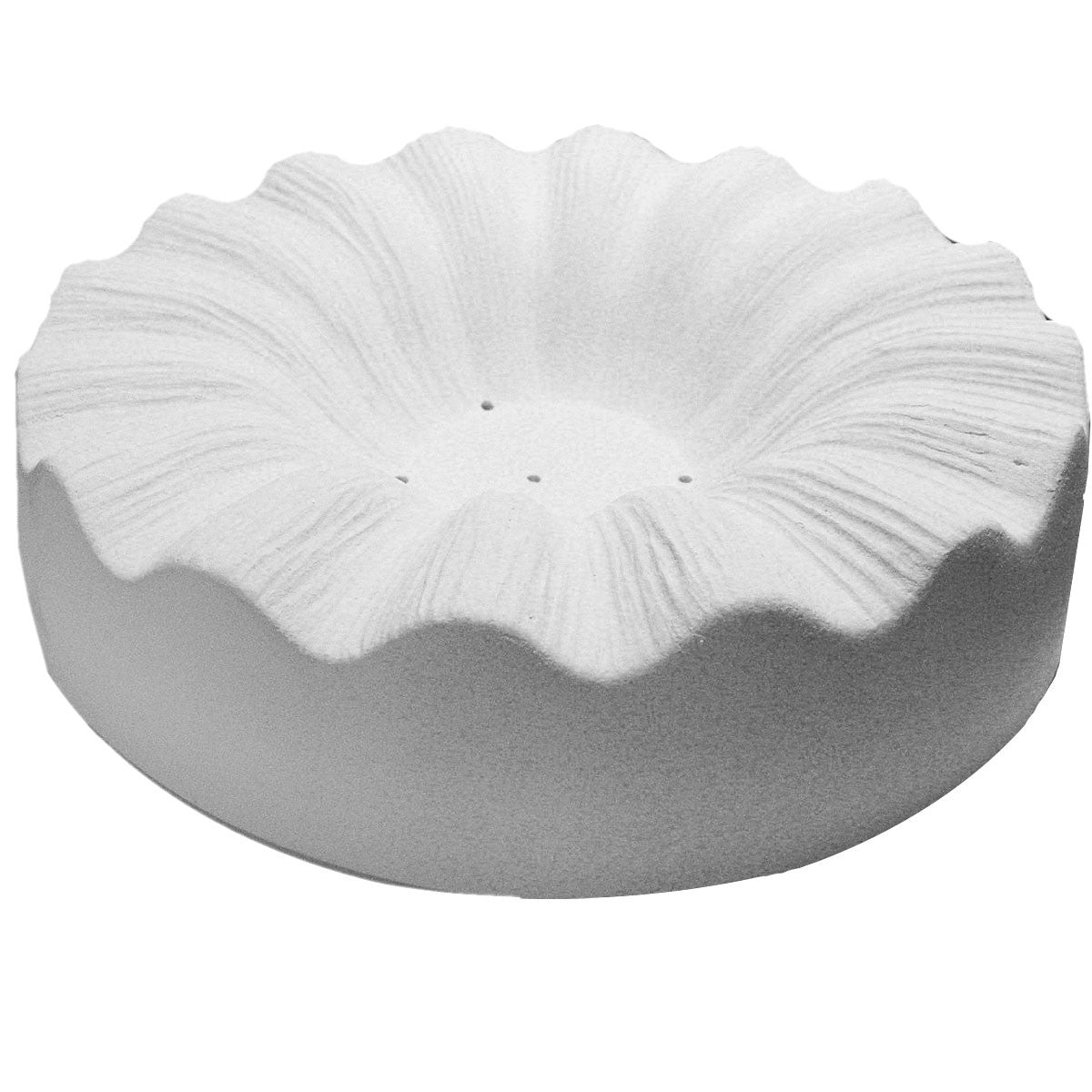 Glass Slumping Mold Round Ceramic Spiral Bowl 7 inch Diameter
