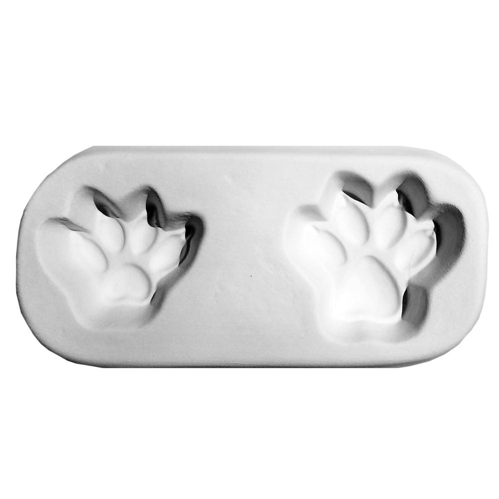 Cat Paw Print Frit Cast Mold 