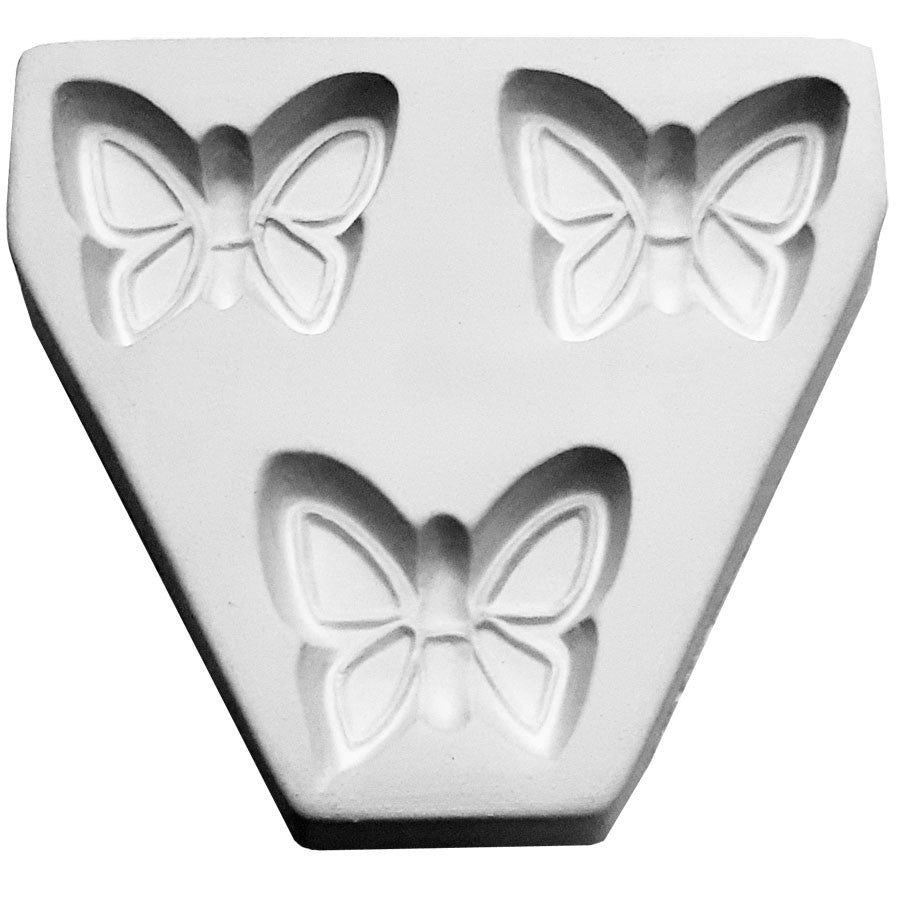 Butterfly Triple Pendants Frit Cast Mold, SKU 412GF-7017