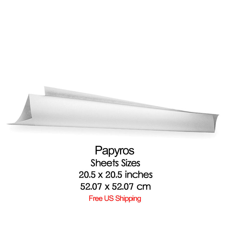 Papyros Shelf Paper Roll 5 to 20 Sheets 20.5 inch square Kiln Paper (41514-E)