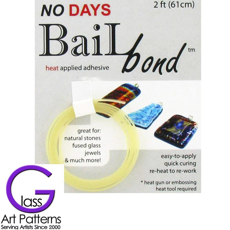Adhesive Glass Glue: No Days Bail Bond 2 feet for Cabochons in Clear