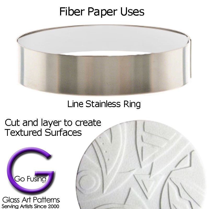 Example use of Fiber Strips, Thick Kiln Shelf Paper