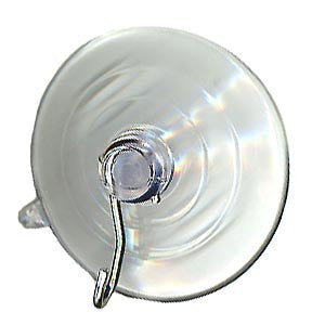 Suction Cup - Medium (1 5/8" diameter) Recessed groove, with hook
