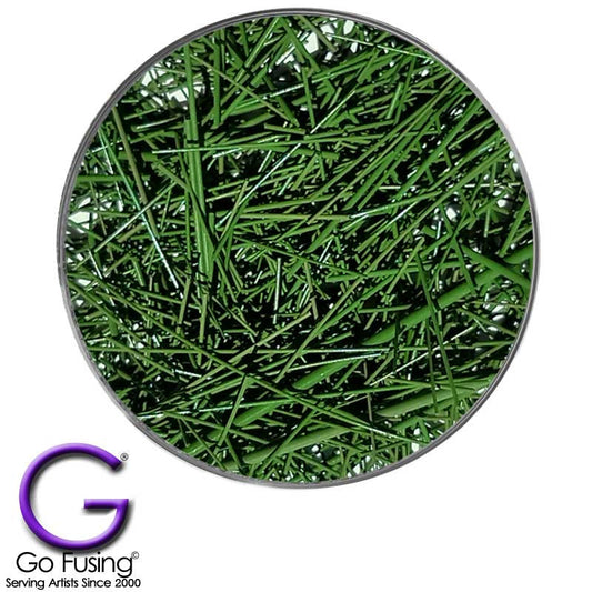Fused Glass Enamel Paint Threads Green Kiln Fire | Go Fusing