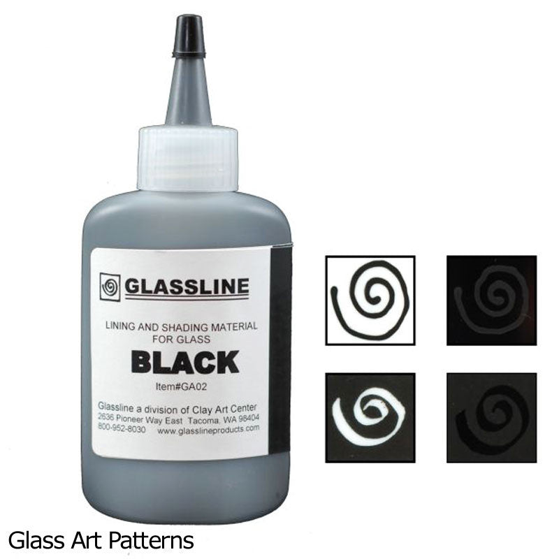 Paint Black Glassline Fusing Pen GA02