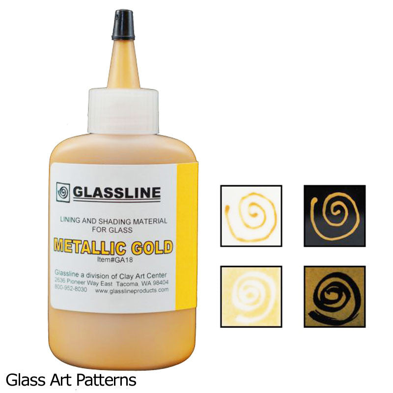 Paint Metallic Gold Glassline Fusing Pen GA18
