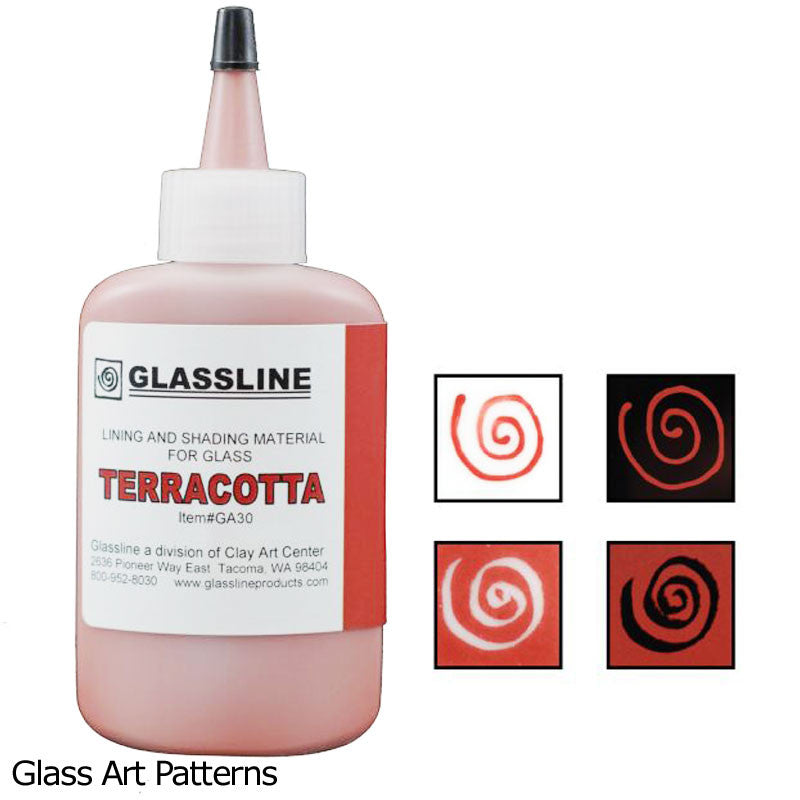 Terracotta (2oz) Glassline Fusing Paint Pen GA30