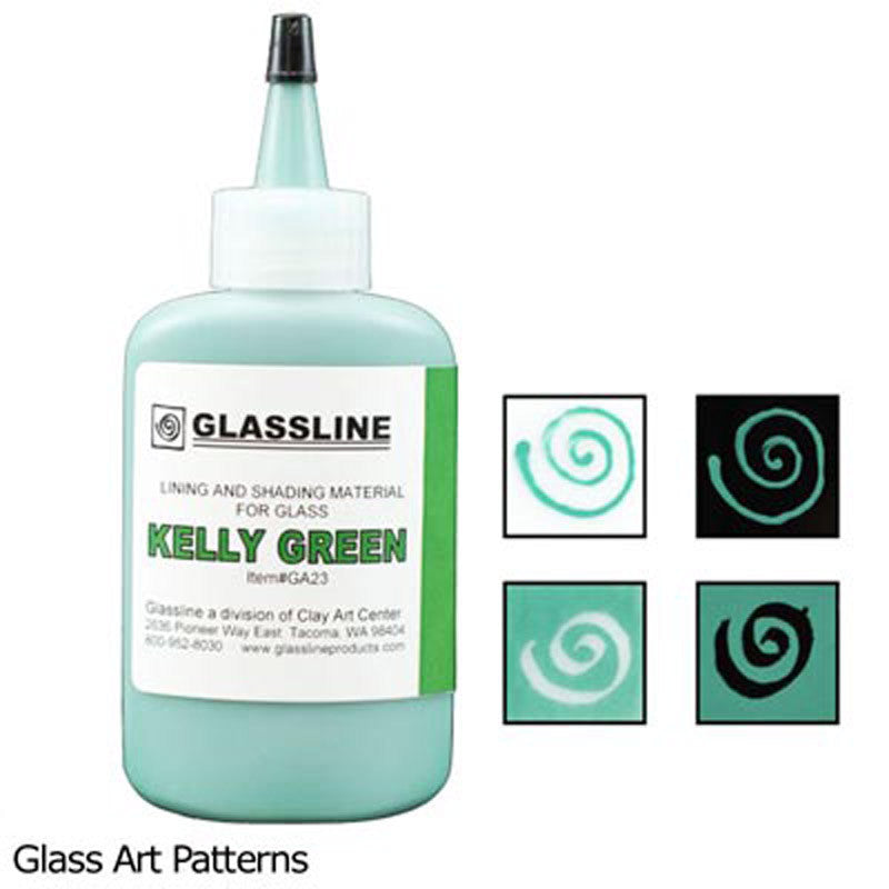 Kelly Green Glassline Fusing Paint Pen GA23