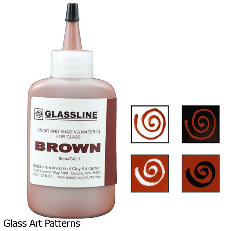 Paint Brown Glassline Fusing Pen GA11