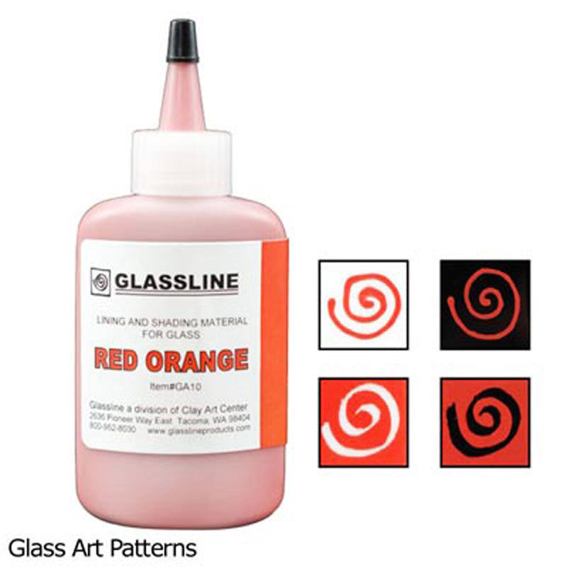 Red Orange Glassline Fusing Paint Pen GA10