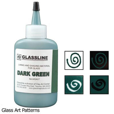 Dark Green GA07 Glassline Fusing Paint Pen