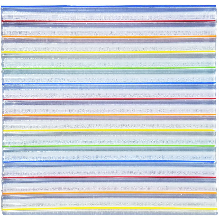 Rainbow Linear Specialty Sheet Glass COE96 Transparent