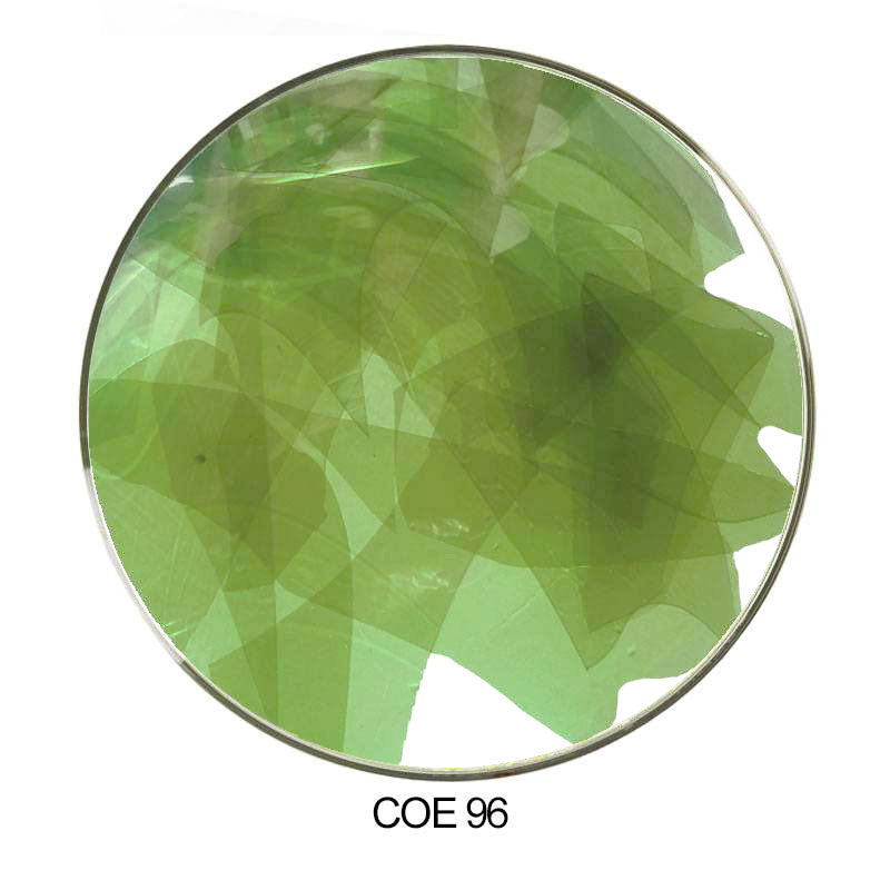 Coloritz™ Confetti Glass Shards Olive Green Transparent COE96